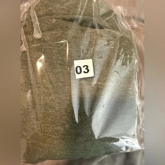 Womens OLIVE GREEN HEATHERED MAXI DRESS Side Slits POCKETS Elastic Waist - Picture 11 of 11